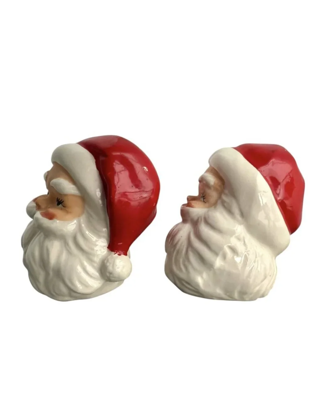 VTG Norcrest X270 Santa Face Salt & Pepper Shakers Set 3” Japan 1950s Whimsical